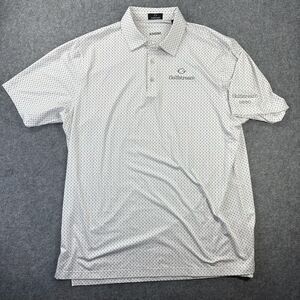Gulfstream Polo Shirt Mens XL White Golf DriWay Moisture Wicking Stretch G550